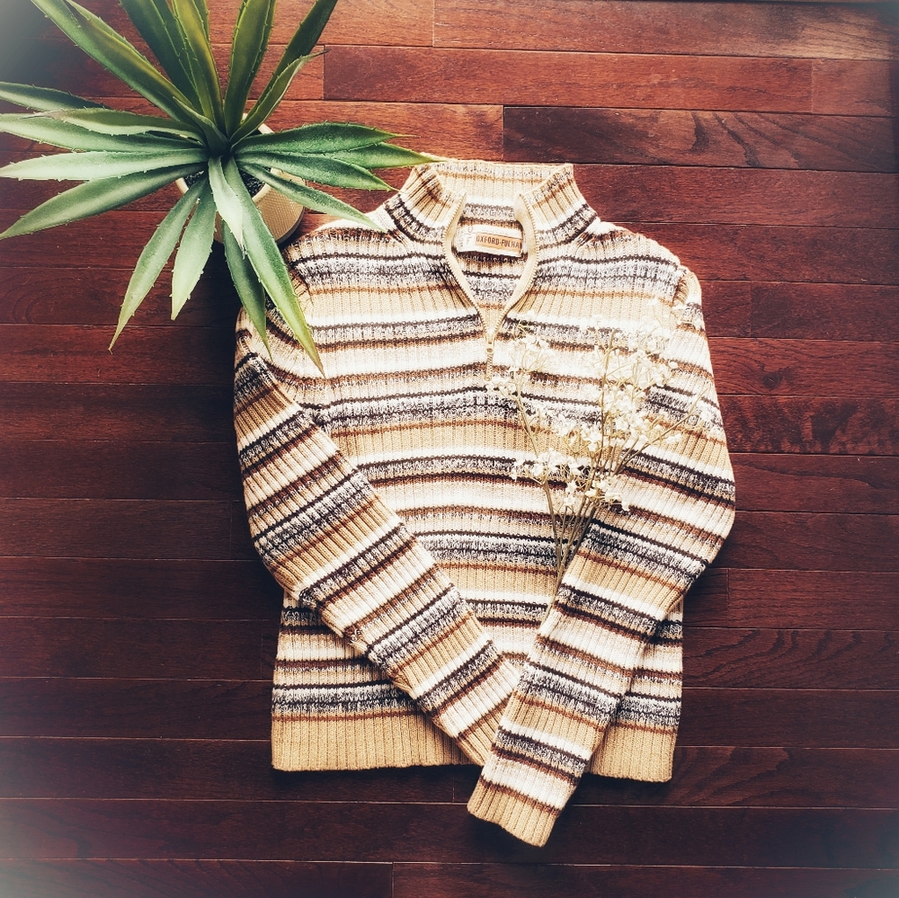 Oxford Fullham | High Neck Sweater | Coffee